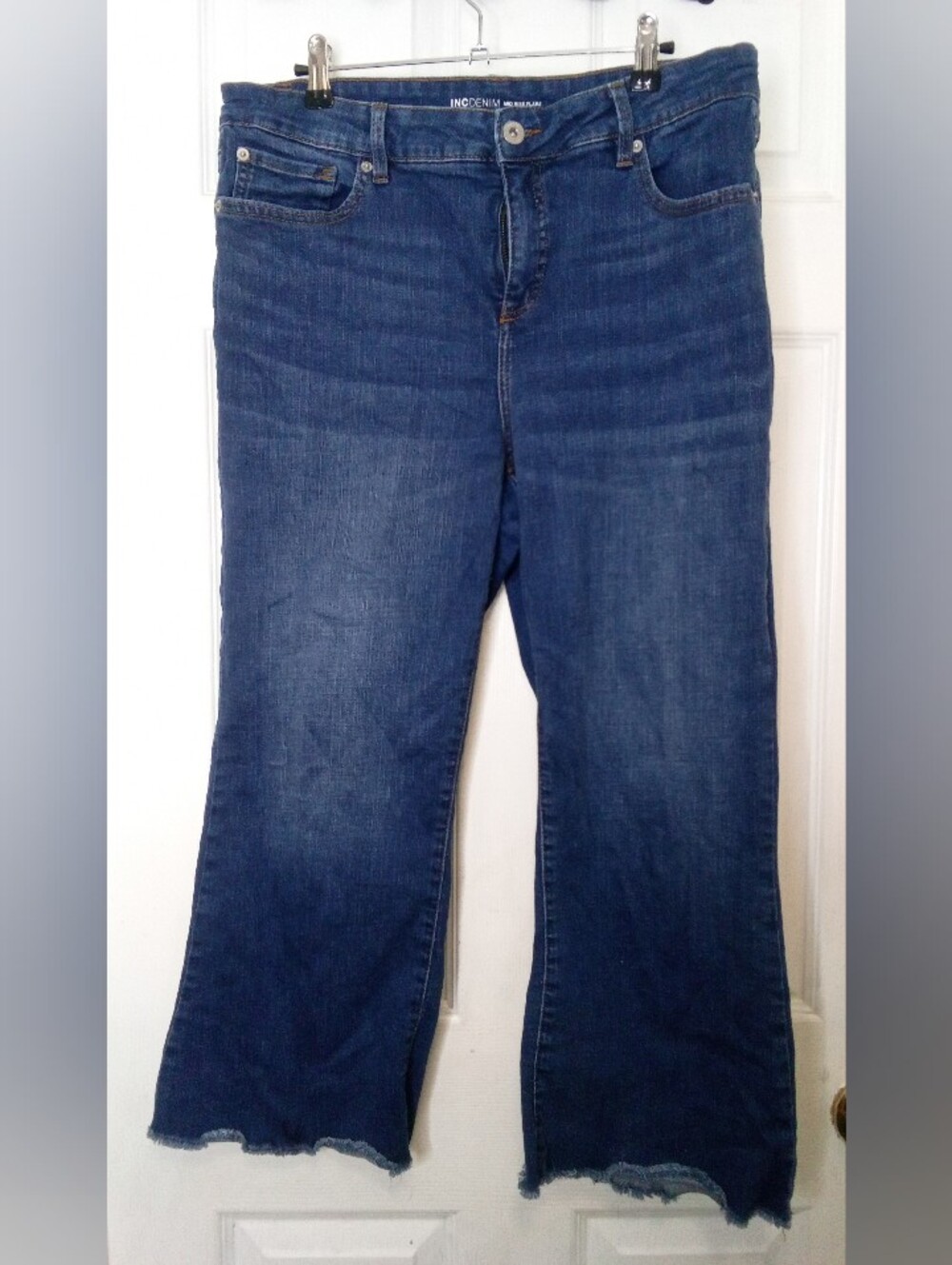 INC International Concepts Women's Dark Blue Flared Jeans